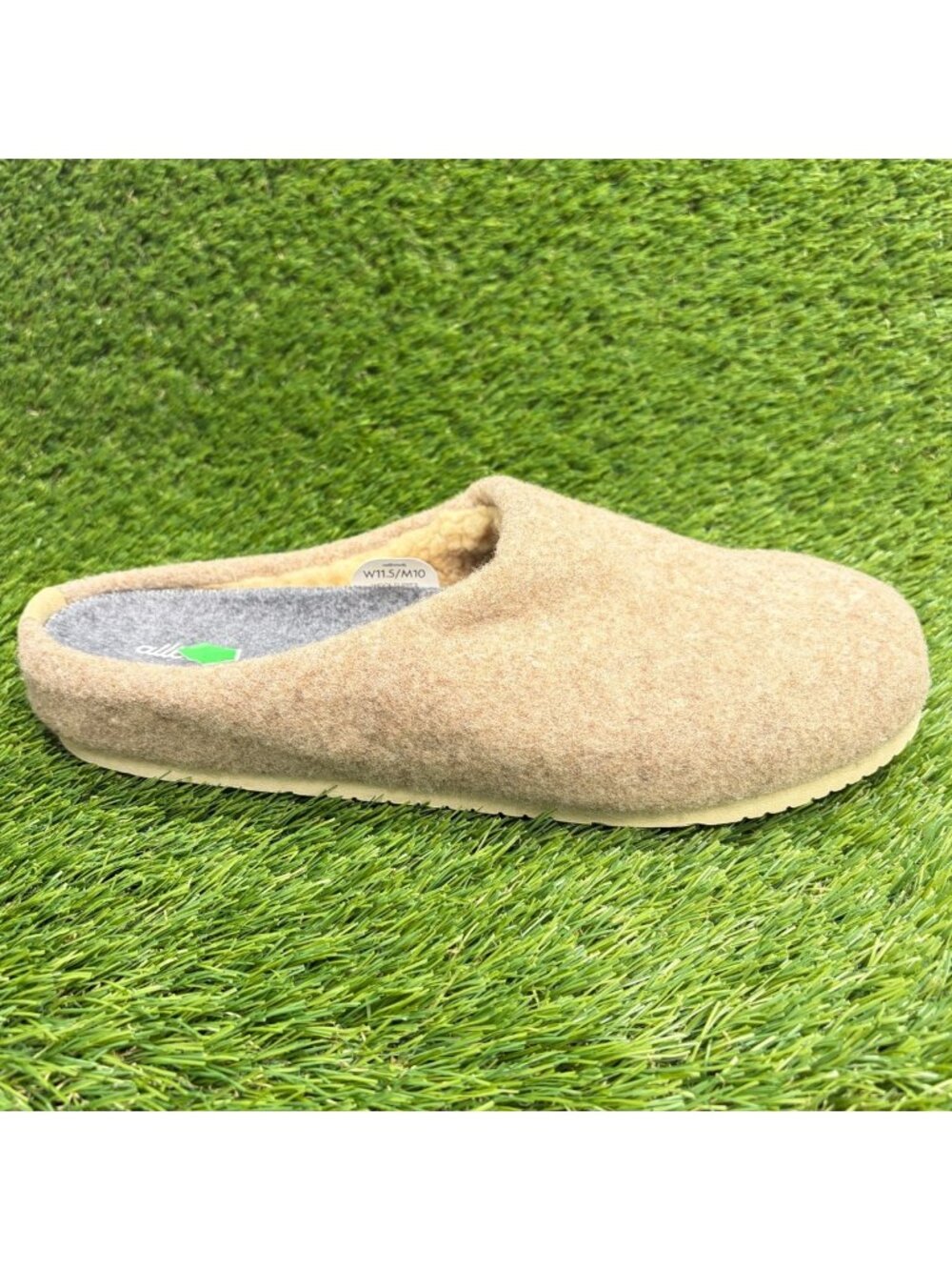 Allbirds Wool Slippers Mens Size 10 Light Tan Casual Comfort Slip On Mule Shoes